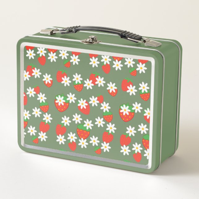 Lunch Box Cute Daisy Flower Motif de Noël (Devant)