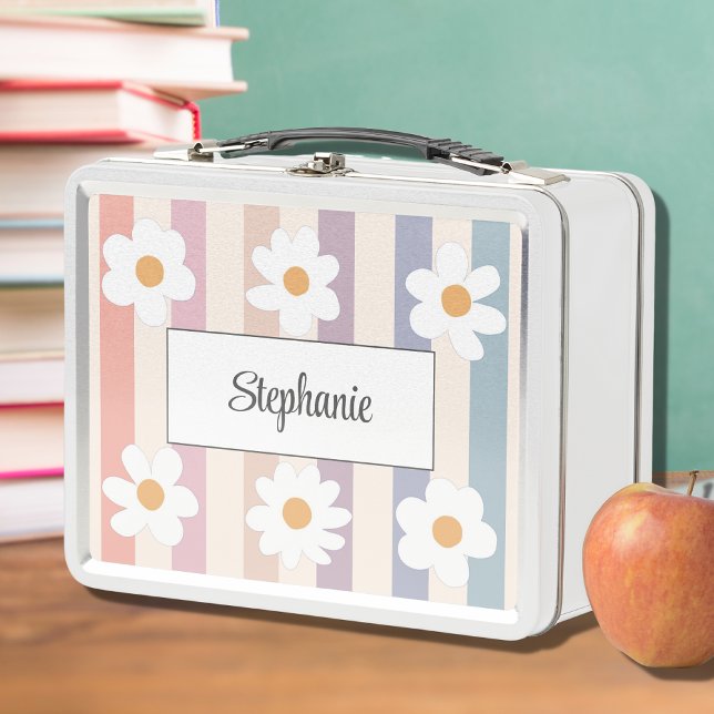 Lunch Box Cute Daisy Motif Girly (Créateur téléchargé)