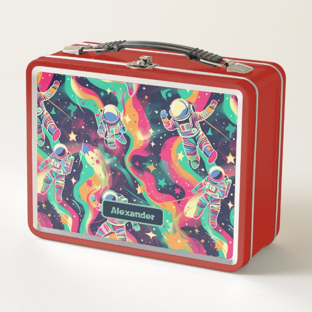 Lunch Box Cute Enfants Astronaut Personnalisé (Devant)