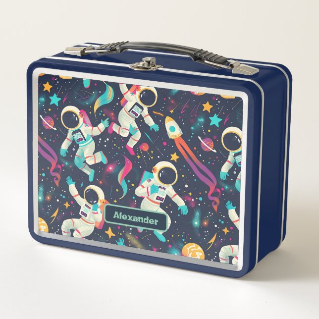 Lunch Box Cute Enfants Astronaut Personnalisé (Devant)