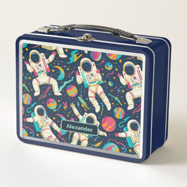 Lunch Box Cute Enfants Astronaut Personnalisé (Devant)