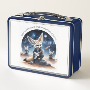 Lunch Box Cute Fennec Renards Rocheuses Guitares Acoustiques