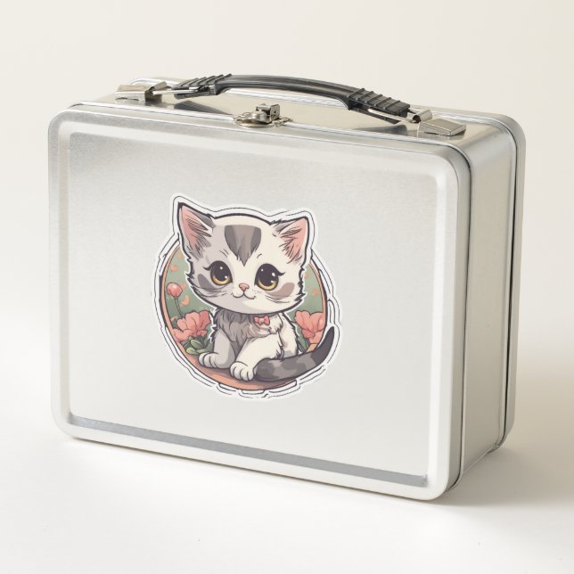 Lunch Box Cute Kawaii Kitten (Devant)