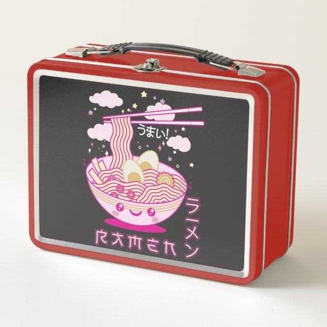 Lunch Box Cute Kawaii Ramen Anime nouilles Ramen Filles, Ado (Devant)