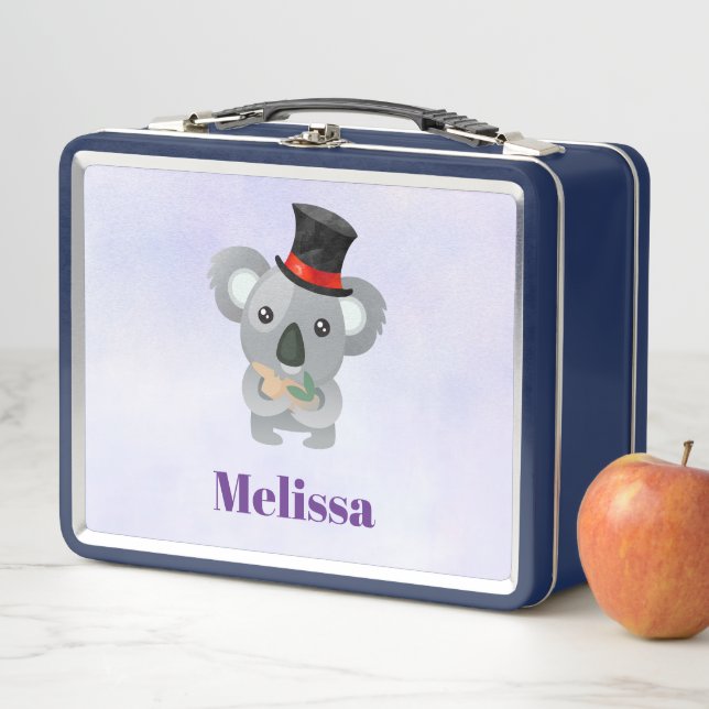Lunch Box Cute Koala dans un chapeau noir (En situation)