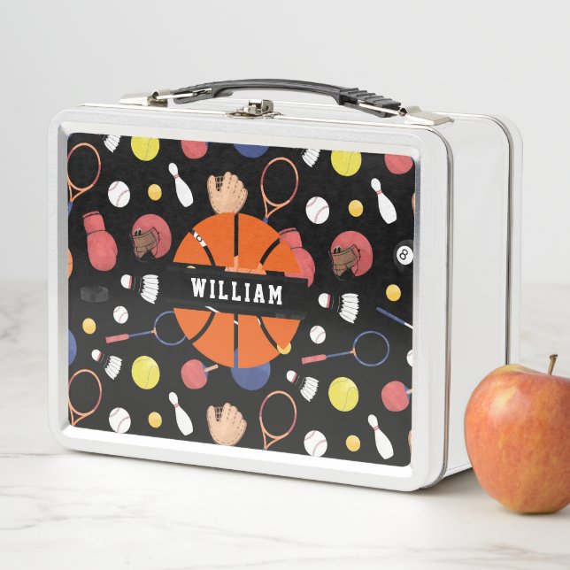 Lunch Box Cute Modern Sports Champion Personnalisé Enfants B (En situation)