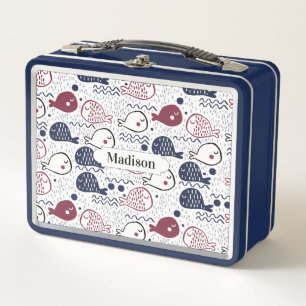 Lunch Box Cute Motif de poisson personnalisé boîte à lunch