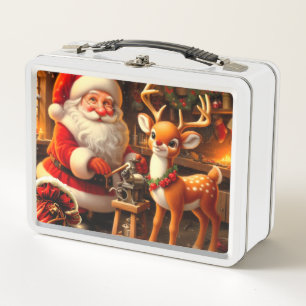 Lunch Box Cute Père Noël et Reindeer