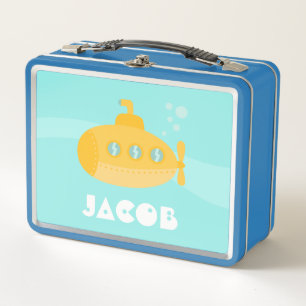 Lunch Box Cute sous-marin Jaune Enfants sous-marins Personna