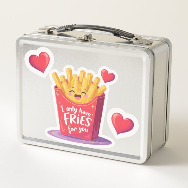 Lunch Box Cute Valentine French Fries Pun (Devant)