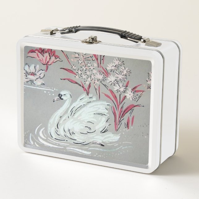 Lunch Box Cygne Vintage  (Devant)