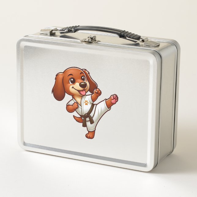 Lunch Box Dachshund karaté arts martiaux (Devant)