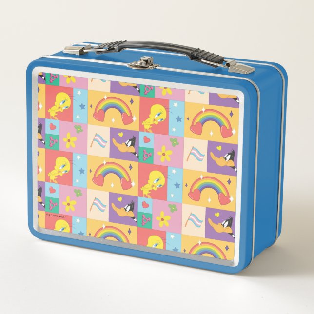 Lunch Box DAFFY DUCK™ & TWEETY™ - Pride Pattern (Devant)
