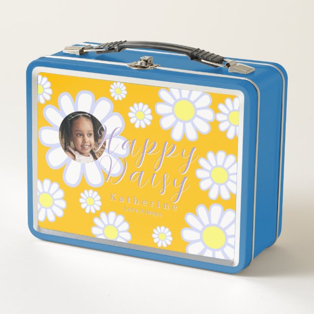 Lunch Box Daisy Simple Photo Jaune (Devant)