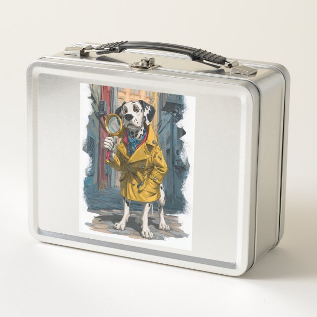 Lunch Box Dalmatien détective - Chien résolveur de crimes (Devant)