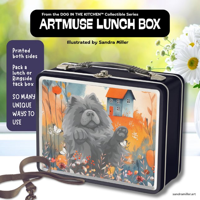 Lunch Box DAME SUSPECTE le chow bleu (Créateur téléchargé)