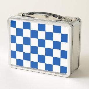 Lunch Box Damier bleu de cobalt classique