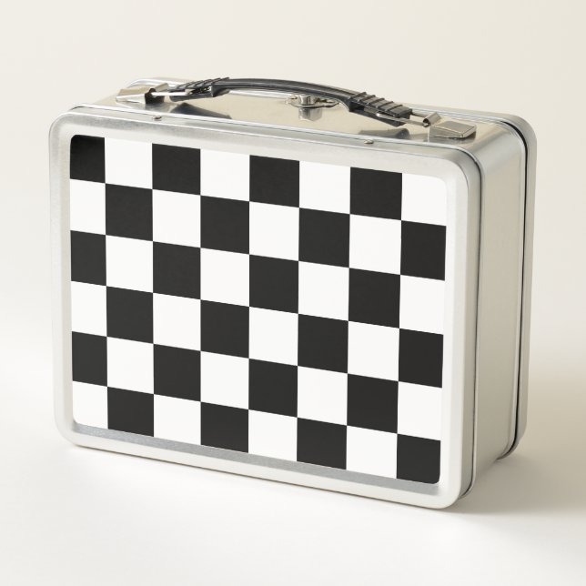 Lunch Box Damier noir classique (Dos)