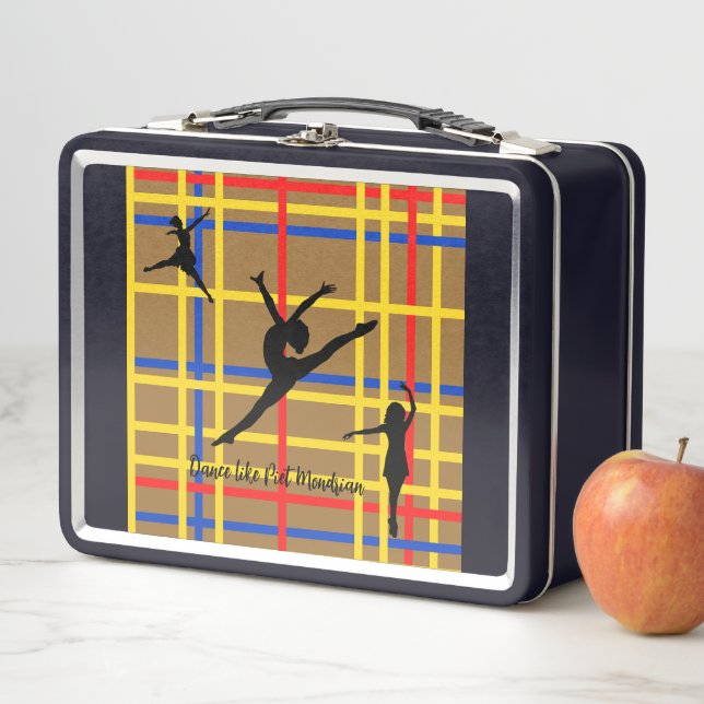 Lunch Box Danse comme Piet Mondrian Art Moderne (En situation)