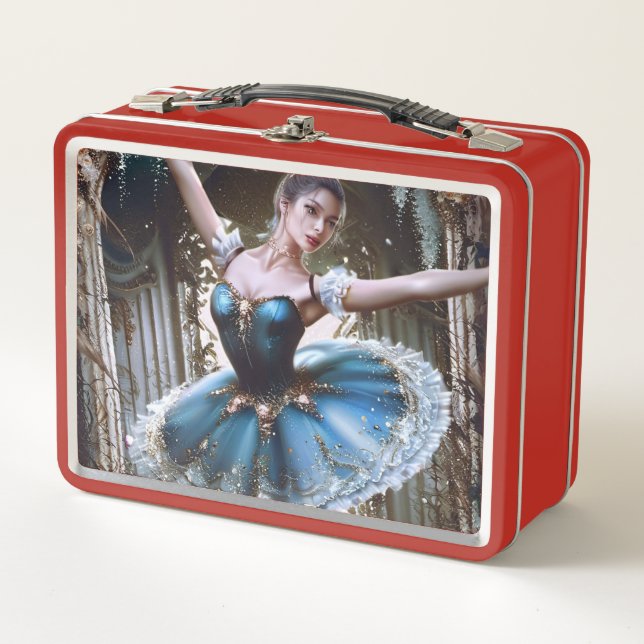 Lunch Box Danse de ballet dans un Tutu bleu (Devant)