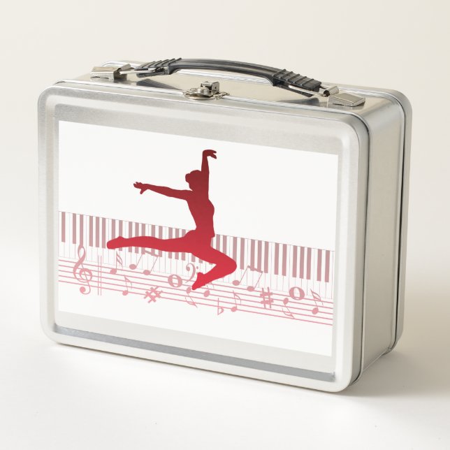 Lunch Box Danseur de ballet sur un clavier          (Devant)