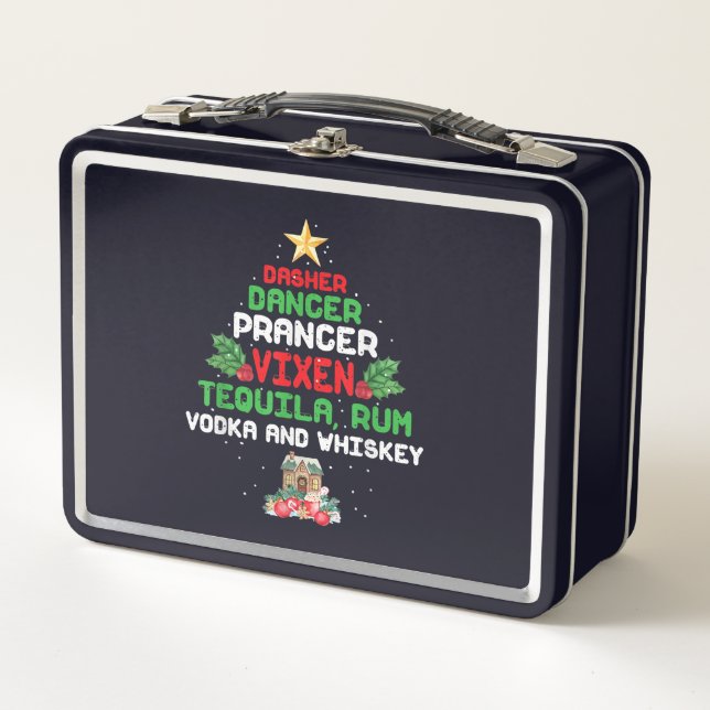 Lunch Box Dasher Arbre Danseur Vixen Tequila Whiskey (Devant)