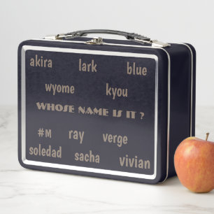 Lunch Box DE QUI S'APPELLE-T-IL ? par MMETROPOLIM / NOIR