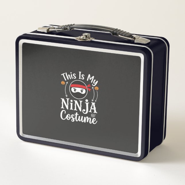 Lunch Box Déguisement de ninja drôle Design Halloween_1 (Devant)