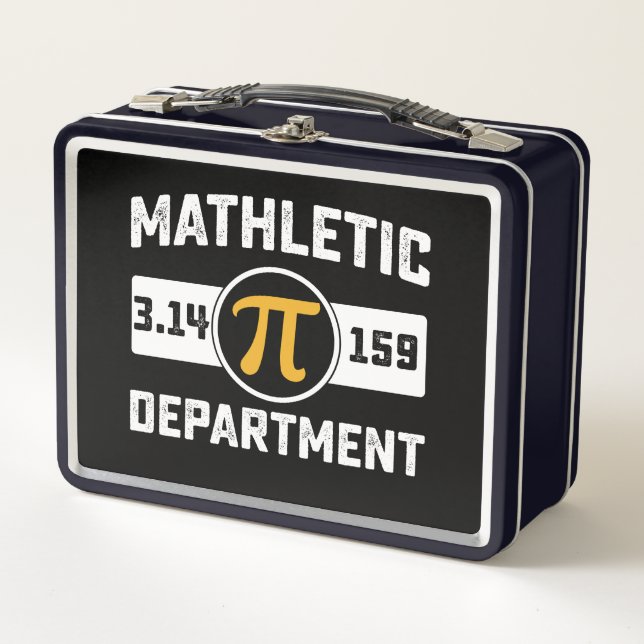 Lunch Box Département Mathlétique Pi Day Math Vintage (Devant)