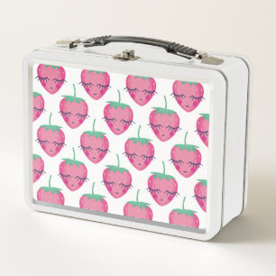 Lunch Box Des fraises endormies, mignonnes motifs.