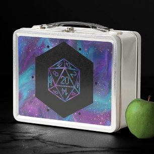 Lunch Box Dés RPG Nebula Imaginaire Retro Tabletop PnP Gam