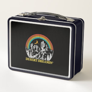 Lunch Box Desert Dreamin Retro Vintage les années 70 80s Ca