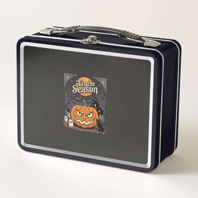 Lunch Box Design de chat de citrouille de la saison d'Hallow (Devant)