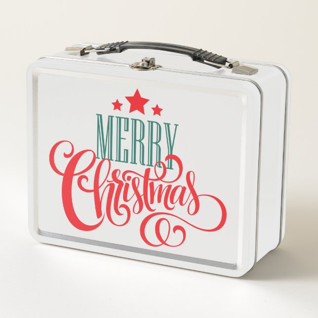 Lunch Box Design de Noël et étoiles (Devant)
