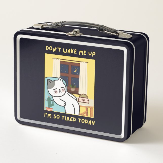 Lunch Box design pour chat amusant pour les enfants - design (Devant)