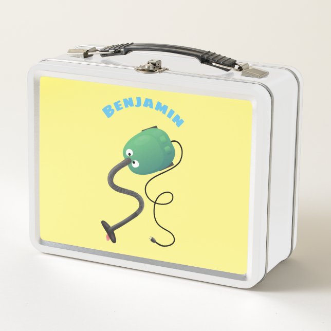 Lunch Box Dessin animé d'aspirateur mignon humour (Devant)