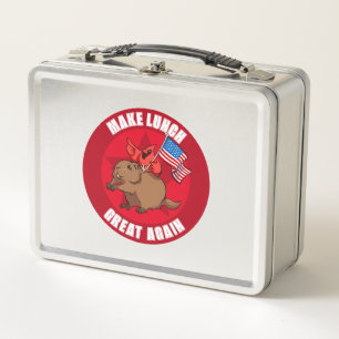 Lunch Box Dessin animé drôle de cardinal rouge pour rendre l