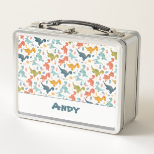 Lunch Box Dessin de dinosaure coloré mignon nom motif