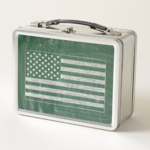Lunch Box Dessin de tableau noir du drapeau américain (dessi
