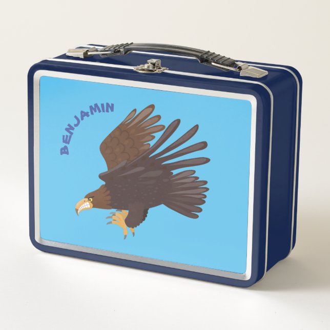 Lunch Box dessin humoristique d'aigle royal (Devant)