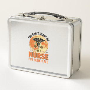 Lunch Box Dessin médical vintage d'infirmière drôle d'Hallow