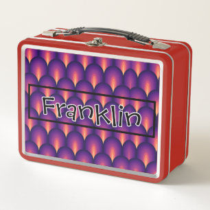 Lunch Box Dessin rétroactif I Nom personnalisé