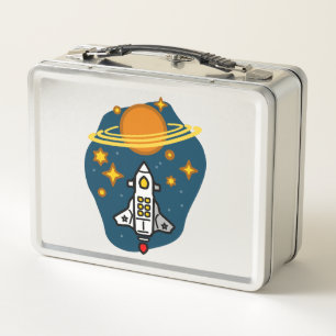Lunch Box Destination Saturne Rétro Futur