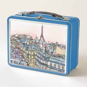 Lunch Box Destinations   Aquarelle Tour Eiffel & Paris