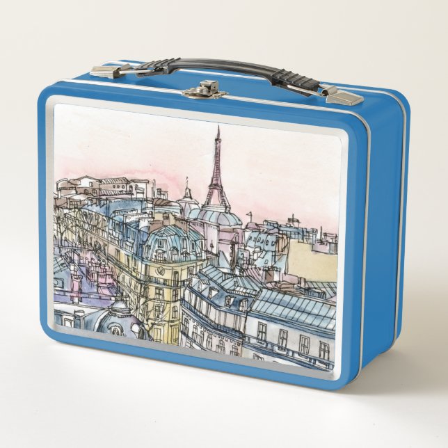 Lunch Box Destinations | Aquarelle Tour Eiffel & Paris (Devant)