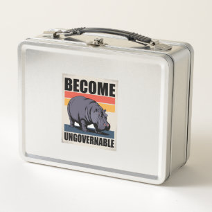 Lunch Box Devenez ingouvernable bébé drôle Hippo Moo Deng Lo