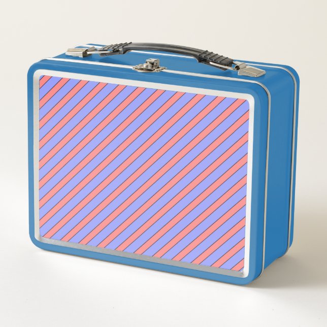 Lunch Box Diagonale rose et pourpre (Devant)