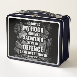 Lunch Box DIEU Mon Rocher & Salut - Foi chrétienne Verse