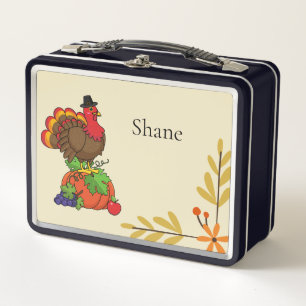 Lunch Box Dinde mignonne avec Action de grâce de récolte
