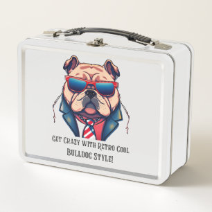 Lunch Box Dingue avec Retro Cool - Bulldog Style !